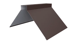 Конёк фигурный 150x150x2000 мм, 8017 шоколадно-коричневый матовый