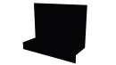Примыкание боковое фальц 25x65x130 мм, 9005 черный янтарь глянцевый