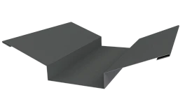 Планка ендовы верхняя 76x76x2000 мм, 7005 мышино-серый глянцевый