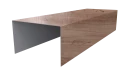 Крышка 40x65x40 мм, Орех 3D