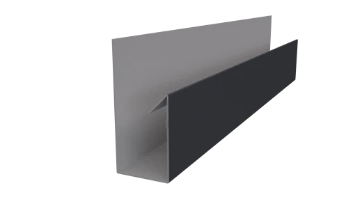 Планка П-образная Блок-хаус 30x30x2000 мм, 7024 графитовый серый матовый