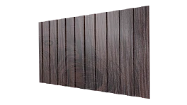 Профнастил С8 1200/1150x0,45 мм, Морёный дуб 3D