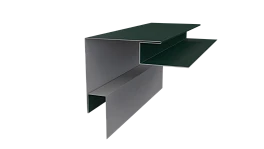 Планка угла наружного сложная Блок-хаус 110x110x2000 мм, 6005 зеленый мох матовый