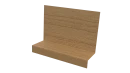 Примыкание боковое фальц 25x65x130 мм, Орех 3D