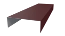 Декоративная накладка 20x60x20 мм, 3005 винно-красный матовый