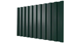 Профнастил С21 1051/1000x0,4 мм эконом, 6005 зеленый мох глянцевый