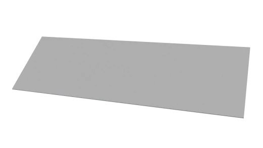 Планка завершающая 65x2000 мм, 9006 бело-алюминиевый глянцевый