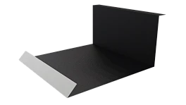Планка примыкания нижняя 100x200x2000 мм, 9005 черный янтарь матовый