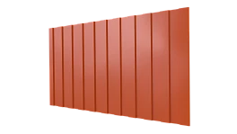Профнастил С8 1200/1150x0,45 мм, 2004 оранжевый глянцевый