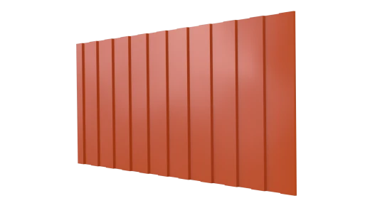Профнастил С8 1200/1150x0,45 мм, 2004 оранжевый глянцевый