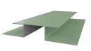 Планка стыковочная сложная Блок-хаус 110x2000 мм, 6019 бело-зеленый глянцевый